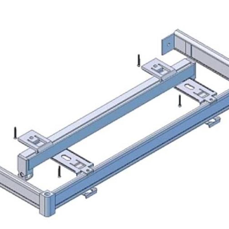 Jednokolejnice rovná s koncovými rohy s čelem pro záclony a závěsy